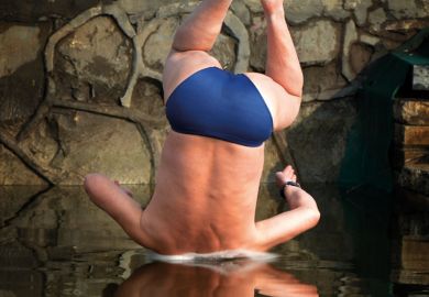 Man diving into water Man diving into water