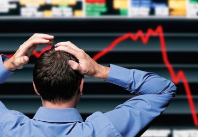 Man upset by economic downturn Man upset by economic downturn