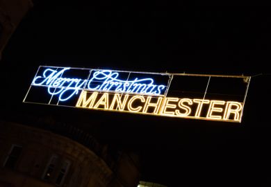 Manchester Christmas Markets sign Manchester Christmas Markets