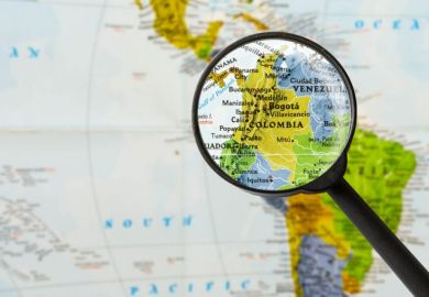 Map of Republic of Colombia