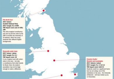 Poll predictions map