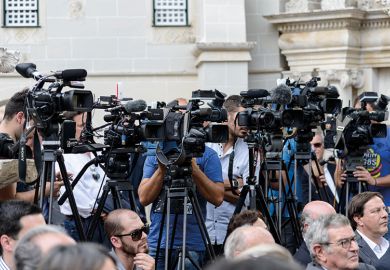 Members of the media Members of the media