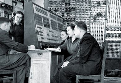 MESM (small electronic calculating machine) team, Theophania, near Kiev, 1952
