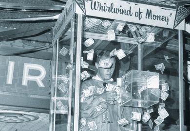 Whirlwind of money machine