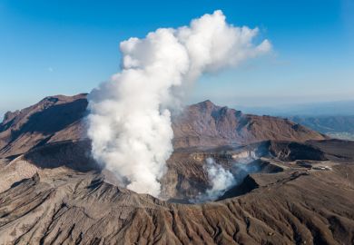 Mount Aso Kumamoto Kyushu Japan volcano crater