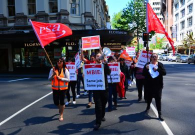 New Zealand pay protest