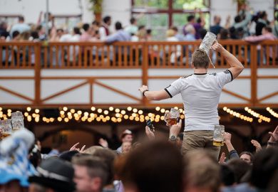 Crowd at German beer fest Crowd at German beer fest