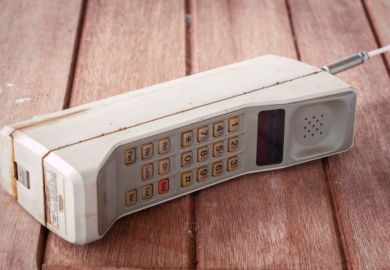 Old brick mobile phone Old brick mobile phone