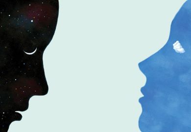 Illustration of two heads