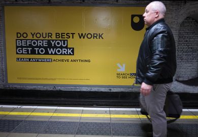 open university tube advert
