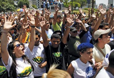 Opposition student rally, Caracas, Venezuela, 2011