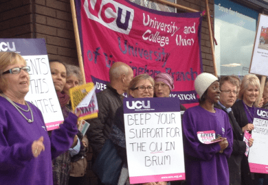 OU protests in Birmingham