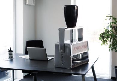 Oversized 'Approved' stamp