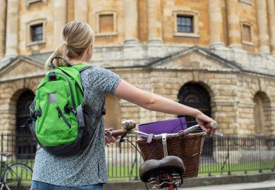 A female student at the University of Oxford