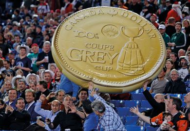 Giant Canadian dollar coin