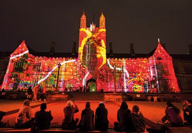 University of Sydney campus during Vivid Sydney Festival
