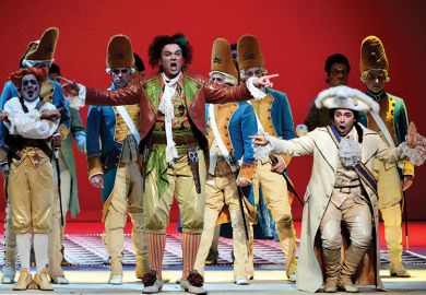 Dress rehearsal of Gioacchino Rossini’s opera Il Barbiere di Siviglia (The barber of Seville), Opera Theatre in Rome, 2012