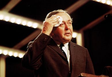 Party leader Harold Wilson (1916 - 1995) addresses the Labour Party Conference in Scarborough, 30th September 1963