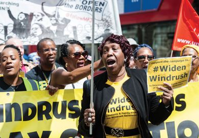 Windrush Day demonstration, 22 June, 2019 in London, UK