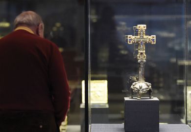 “Welfenschatz” (Guelph Treasure) displayed at the Kunstgewerbemuseum (Museum of Decorative Arts) in Berlin