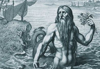 Painting of Glaucus sea god