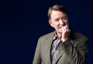 Peter Mandelson biting nails Peter Mandelson biting nails