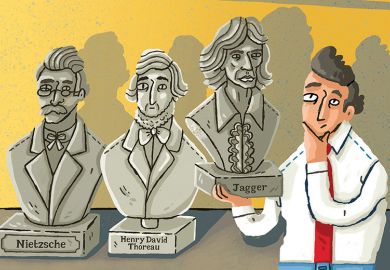 Illustration: Nietszche, Thoreau and Jagger