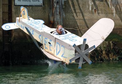 The famous Birdman competition, UK, where the entries were bold but ineffective