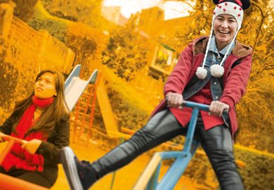 adults in playground