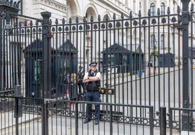 Police in Downing Street