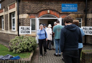 Uk polling station