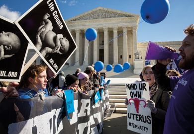 pro choice advocates (right) and anti abortion advocates (left) rally outside of the supreme court pro choice advocates (right) and anti abortion advocates (left) rally outside of the supreme court