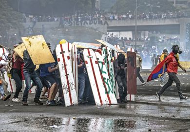 Protestors in Venezuela