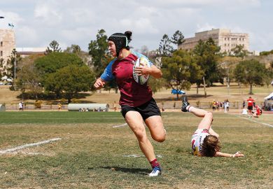 Women’s University Sevens match between University of Queensland and Macquarie