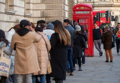 People are seen waiting in a queue for a red phone box in Westminster, London. To illustrate that free speech complaints scheme legislation is unlikely to come to fruition for several years. People are seen waiting in a queue for a red phone box in Westminster, London. To illustrate that free speech complaints scheme legislation is unlikely to come to fruition for several years.