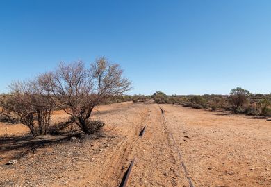 Did Australia ride the intern ational gravy train too far? Railway line in Australian outback