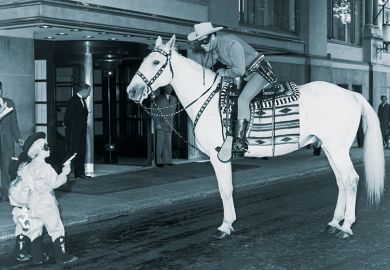Lone ranger on horse