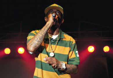 Rapper Rakim performing live onstage, Bologna, Italy, 2011