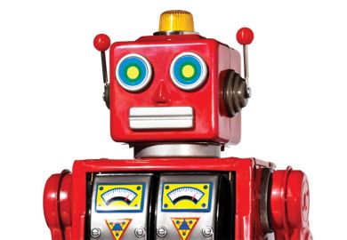 Red toy robot Red toy robot