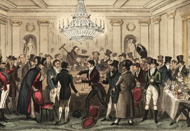 The caricaturist George Cruikshank was renowned for his portrayal of the vices of the age, as shown in The Interior of a Modern Hell (vide the affair of the cogged dice)