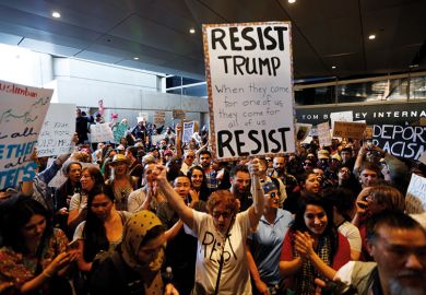 Resist Trump protesters