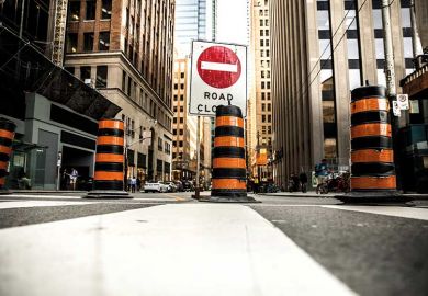 road-closed-sign-on-street
