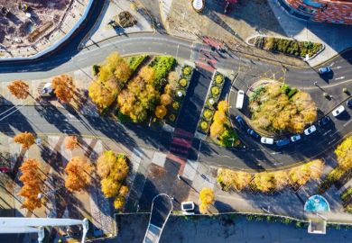 A complicated road junction in Newport, Wales, symbolising the tertiary system