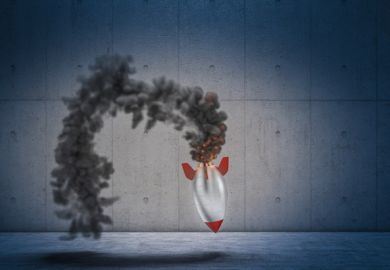 A rocket falls back to Earth A rocket falls back to Earth