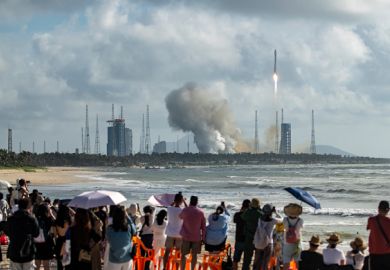 A Chinese Long March 12 carrier rocket blasts off from the Hainan commercial spacecraft launch site on 17 September 2026. 