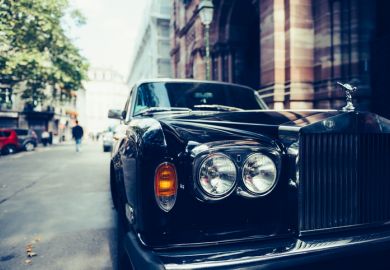 Rolls-Royce on street