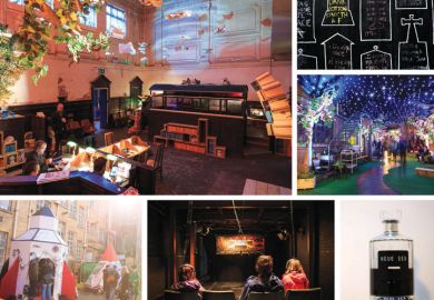 Rooms festival collage of exhibits Rooms festival collage of exhibits