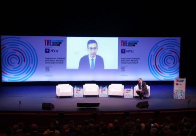 Raj Chetty speaks at the World Academic Summit