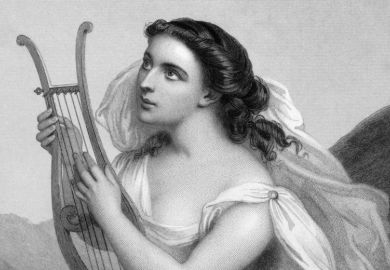 Sappho (black and white illustration)