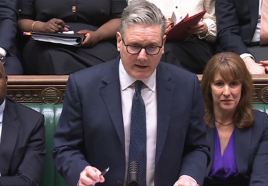 Keir Starmer pictured during Prime Minister's Questions